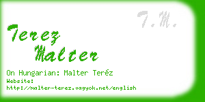 terez malter business card